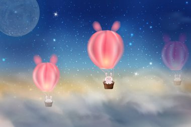 Dolunaylı Mutlu Sonbahar Festivali tasarımı