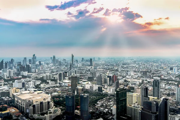 Capital Tarde Com Sol Brilhando Sobre Arranha Céus Toda Cidade Imagens De Bancos De Imagens Sem Royalties