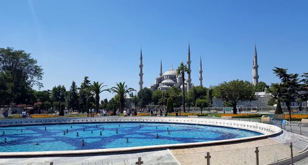 Стамбул Турция Июля 2017 Года Голубая Мечеть Мечеть Султана Ахмеда — стоковое фото