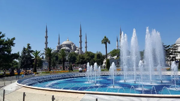 Стамбул Турция Июля 2017 Года Голубая Мечеть Мечеть Султана Ахмеда — стоковое фото