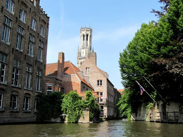 Wunderschönes Mittelalterliches Wahrzeichen Der Stadt Brügge Belgien — Stockfoto