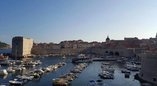 Kikötő Óváros Dubrovnik Horvátország — Stock Fotó