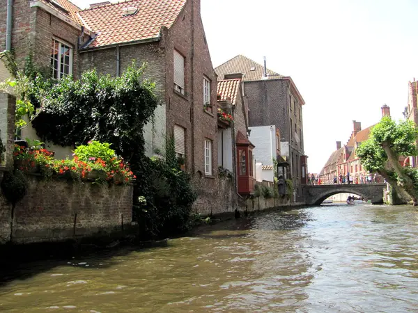 Wunderschönes Mittelalterliches Wahrzeichen Der Stadt Brügge Belgien — Stockfoto