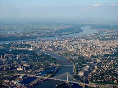 Belgrad nehir sava ve Tuna ile Panoraması