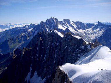 Büyük Mont Blanc, Chamonix, Fransa tırmanma