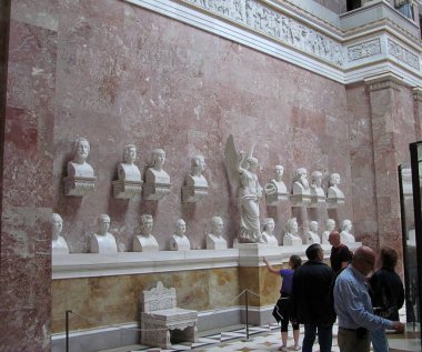 Walhalla anıt / tapınak iç - Almanya