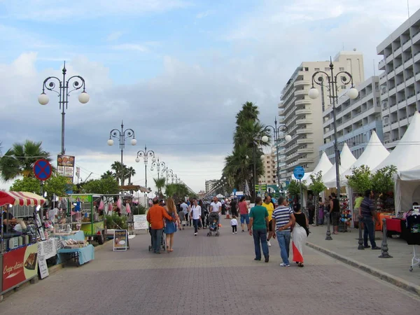Finikoudes panorama promenade, Larnaca, Cyprus