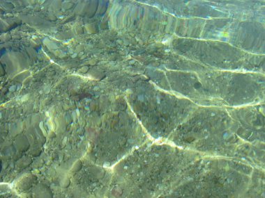 Berrak deniz suyunun dokusu