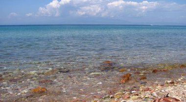 Akdeniz'de güzel deniz manzarası