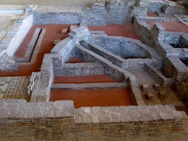 Remains of old roman city Sirmium, Sremska Mitrovica, Serbia clipart