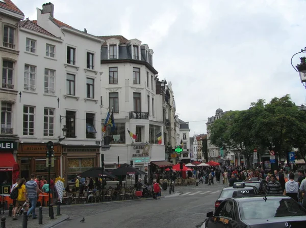 Straße in Brüssel, Belgien — Stockfoto