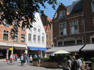 Güzel ortaçağ simgesel yapı şehir, Bruges, Belçika