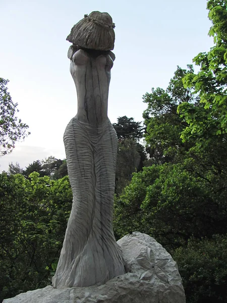 Statue in the historical architectural heritage of Sintra city — Stock Photo, Image