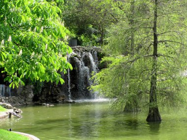Buen Retiro Parkı, Madrid 'in en büyük parklarından biri, İspanya.