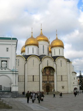 Kremlin'in içinde. Varsayım Katedrali Görünümü ( Uspensky sobor)