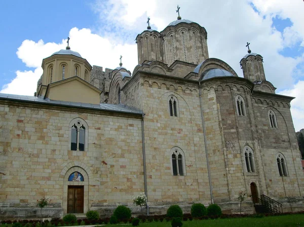 Orthodox Monastery Manasija in Despotovac, Serbia — Stock Photo, Image