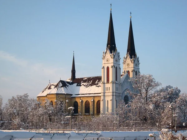 Igreja Católica Romana Coração Jesus Futog Perto Novi Sad — Fotografia de Stock