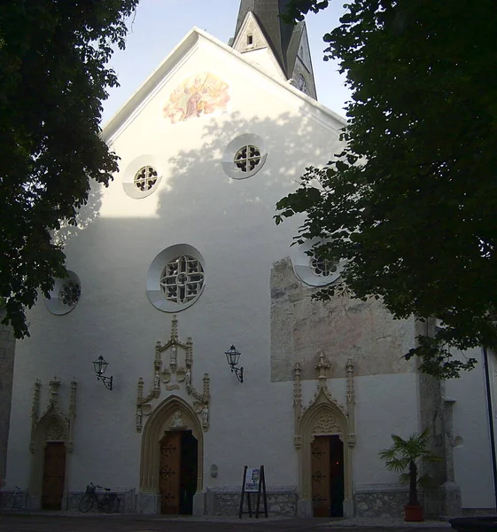 Kościół Radovljica Radovljica Słowenia — Zdjęcie stockowe