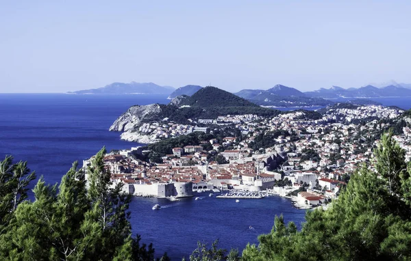 Adriatic Sea Dubrovnik Panorama Dalmatia Croatia — Stock Photo, Image