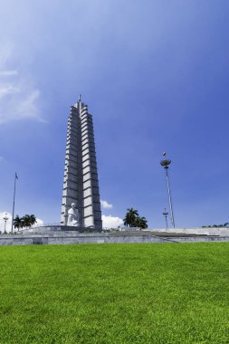 Jos Mart anma - Devrim Meydanı (La Plaza de la Revolucin), Havana, Küba 03.06.2018 üzerinde