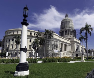 Milli Capitol binası / El Capitolio Havana, Küba 03.06.2018 üzerinde