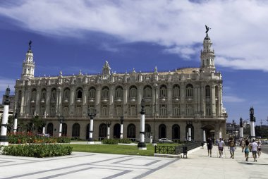 Havana harika tiyatro / Gran Teatro de La Habana Alicia Alonso - Paseo del Prado, Havana, Küba 03.06.2018 üzerinde