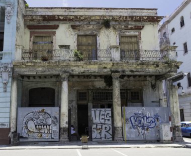 Eski Havana, Küba'da 03.06.2018 üzerinde bina konut
