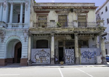 Eski Havana, Küba'da 03.06.2018 üzerinde bina konut