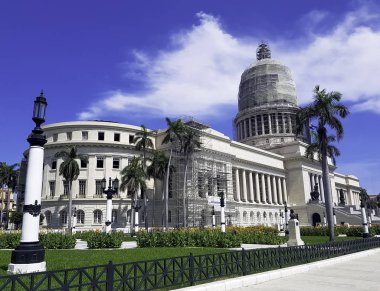 Milli Capitol binası / El Capitolio Havana, Küba 03.06.2018 üzerinde