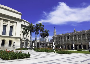 Havana harika tiyatro / Gran Teatro de La Habana Alicia Alonso - Paseo del Prado, Havana, Küba 03.06.2018 üzerinde