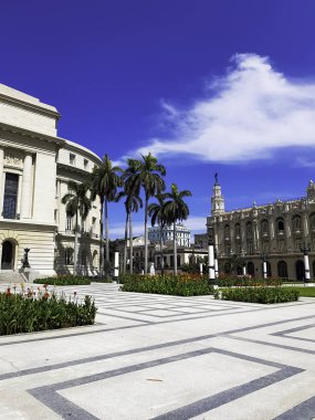 Havana harika tiyatro / Gran Teatro de La Habana Alicia Alonso - Paseo del Prado, Havana, Küba 03.06.2018 üzerinde