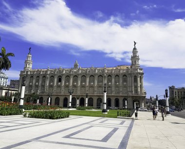 Havana harika tiyatro / Gran Teatro de La Habana Alicia Alonso - Paseo del Prado, Havana, Küba 03.06.2018 üzerinde