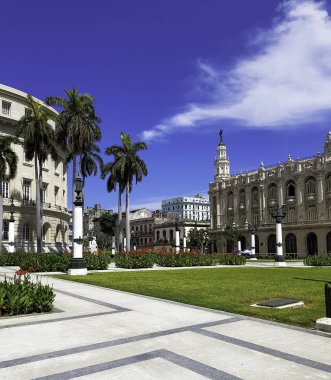 Havana harika tiyatro / Gran Teatro de La Habana Alicia Alonso - Paseo del Prado, Havana, Küba 03.06.2018 üzerinde