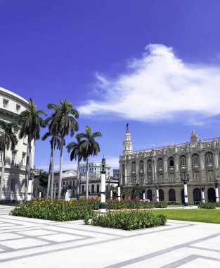 Havana harika tiyatro / Gran Teatro de La Habana Alicia Alonso - Paseo del Prado, Havana, Küba 03.06.2018 üzerinde