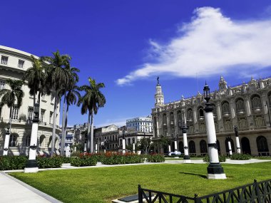 Havana harika tiyatro / Gran Teatro de La Habana Alicia Alonso - Paseo del Prado, Havana, Küba 03.06.2018 üzerinde