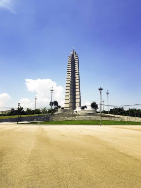 Jos Mart anma - Devrim Meydanı (La Plaza de la Revolucin), Havana, Küba 03.06.2018 üzerinde