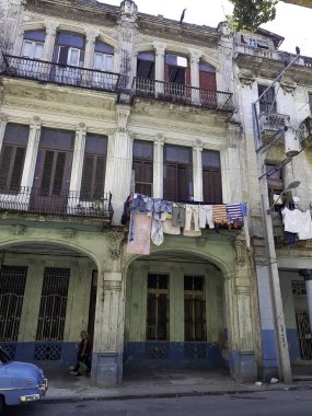 Eski Havana, Küba'da 03.06.2018 üzerinde bina konut