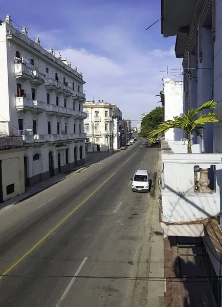 Calle Habana Con Edificios Residenciales Antiguos Habana Cuba 2018 — Foto de Stock