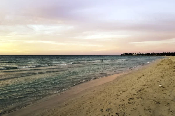 Solnedgang Atlanterhavet Varadero Cuba – stockfoto