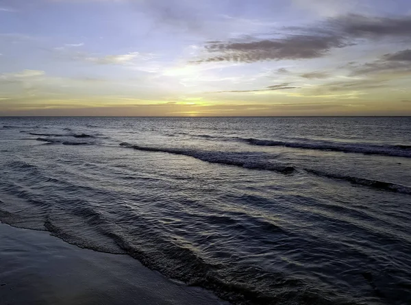 Ηλιοβασίλεμα Στον Κόλπο Των Χοίρων Και Της Καραϊβικής Θάλασσας Στην — Φωτογραφία Αρχείου