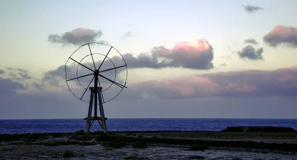 Geleneksel Tuz Ekimi Los Cocoteros Guatiza Lanzarote Kanarya Adaları Spanya — Stok fotoğraf