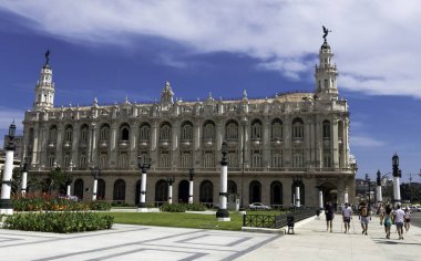 Havana harika tiyatro / Gran Teatro de La Habana Alicia Alonso - Paseo del Prado, Havana, Küba 03.06.2018 üzerinde
