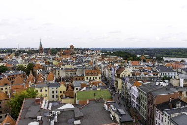 Old Town Torun, Polonya Hava görünümünü üzerinde 25 Ağustos 2018
