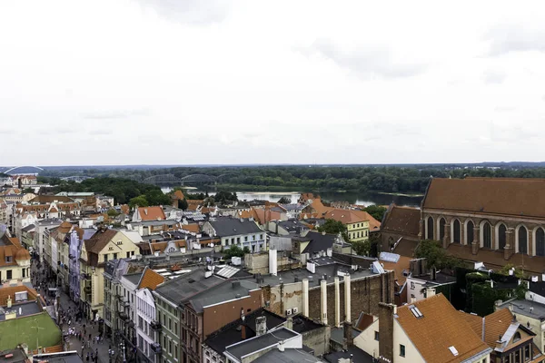 Old Town Torun, Polonya Hava görünümünü üzerinde 25 Ağustos 2018