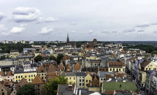Old Town Torun, Polonya Hava görünümünü üzerinde 25 Ağustos 2018