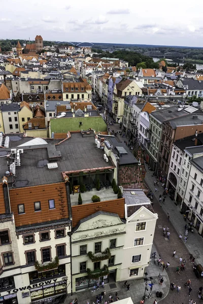 Old Town Torun, Polonya Hava görünümünü üzerinde 25 Ağustos 2018