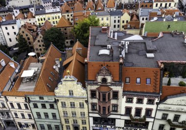 Old Town Torun, Polonya Hava görünümünü üzerinde 25 Ağustos 2018