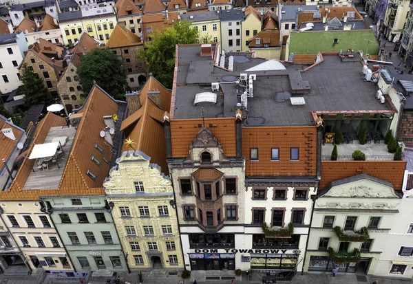 Vista Aérea Del Casco Antiguo Torun Polonia Agosto 2018 — Foto de Stock