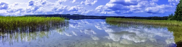 Хочевское Озеро Панорама Хочевске Кашбю Польша — стоковое фото