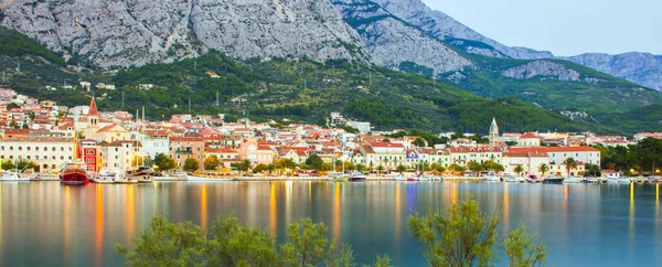 Panoramic View Makarska Adriatic Sea Makarska Dalmatia Croatia — Stock Photo, Image